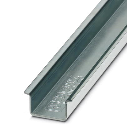 Phoenix Contact NS35 Tall DIN Rail; NS 35/15 WH UNPERF 2000MM; Non-Perforated; Zinc-Plated Steel; 2m Length